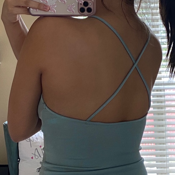 GREEN BODYCON DRESS - Picture 4 of 4